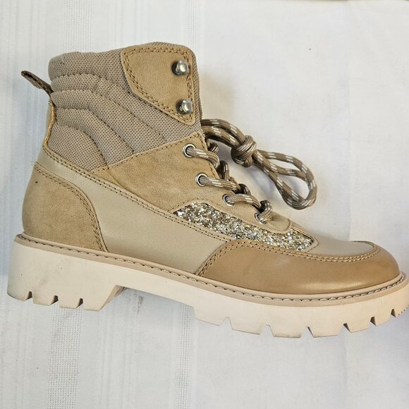 Dolce Vita Pryor Utilitarian Sparkling WomenTan Hikin\gf Boots Size 8.5 - Picture 1 of 9